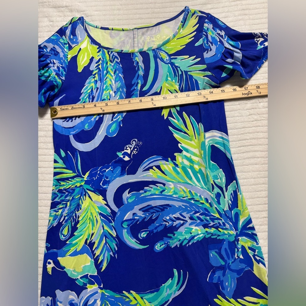 Lilly Pulitzer Tropical Blue and Green Coverup - Picture 4 of 10